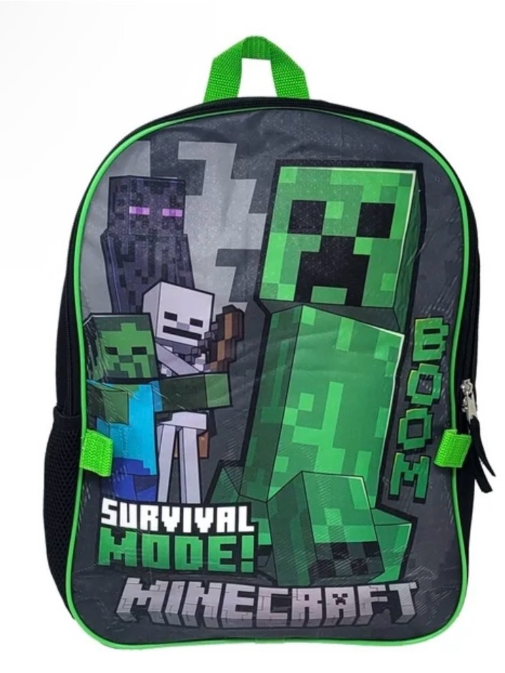 Minecraft Backpack & Lunch Bag Insulated Detachable Creeper Alex Steve Set NWT - Picture 3 of 10